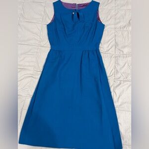 Vintage 1960s Carol Craig Sapphire Blue Party Dress